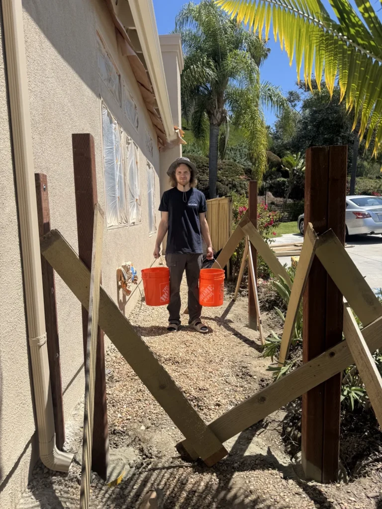 Fence posts installation, Orange County